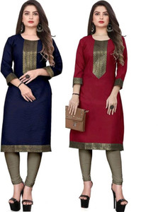 AAI MOGAL Women Chikan Embroidery Straight Kurta