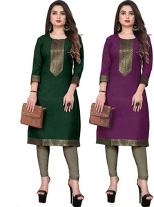 AAI MOGAL Women Chikan Embroidery Straight Kurta
