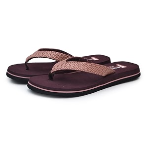 Aaina Womens Brown Peach Eva Flat Ortho360