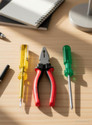 Aaisha Crafts Hand Tool Kit (Combination Plier 8-inch, Line Tester, 2in1 Screwdriver) Power & Hand Tool Kit