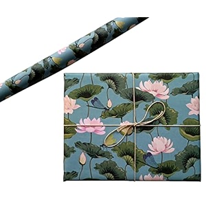 aakar gift wrapping paper sheet gift paper gift wrap for birthday water lotus pack of 5 multi