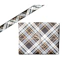 Aakar, Pack of 5, Gift Wrapping Paper Sheet, Gift Paper, Gift Wrap For Birthday (Gingham Blue)