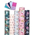 aakar, Pack Of 5, Gift Wrapping Paper Sheet, Gift Paper, Gift Wrap For Birthday - Toddlers With Gift Tags,Multicolor