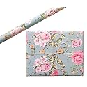 Aakar, Pack of 5, Gift Wrapping Paper Sheet, Gift Paper, Gift Wrap For Birthday (Sage Green Roses)