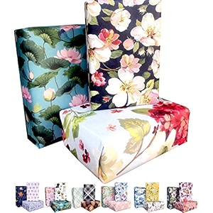 aakar pack of 6 gift wrapping paper sheet gift paper - souls of sunshinemulticolor