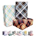 aakar, Pack Of 6, Gift Wrapping Paper Sheet, Gift Paper - Checks,Multicolor