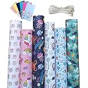 aakar, Pack Of 6, Gift Wrapping Paper Sheet, Gift Paper - Checks,Multicolor
