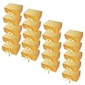 Aakriti Gift Box | Elegant Folding Gift Boxes with Ribbon | Small Size Pack of 20 | 23 x 16 x 10 cm Diwali Rakhi Birthday Hamper Packaging Party Favors Reusable Gift Boxes | Gold