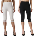 aakrushi Capri leggings Lace Women Beige, Black Capri