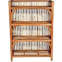 AAL IN ONE -Bamboo Cane Bait Shoe Rack Wooden Slipper and Shoes Stand Multi-Purpose Rack Decorative Planter Stand Shelf for Books and Newspaper Entryway Shelf Organizer Storage Shelf for Home, Kitchen