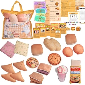 aamchi mumbai special kitchen play food set  indian street food toy collection with vada pav chole bhature samosa ice halwa amp more  kids kitchen role play toy