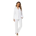 Aamikast Women's Pajama Sets Long Sleeve Button Down Sleepwear Nightwear Soft Pjs Lounge Sets