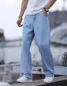Aamishfashion Straight Fit Men Light Blue Jeans