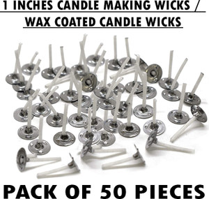 aamu moon 1 inch low smoke diy candle making wicks wax coated candle wicks threads cotton wick