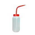 Wash Bottle Narrow Mouth LDPE 500 ml, Pack of 6 plastic squeeze wash bottle with nozzle chemical resistant for laboratory use