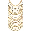 Aanyacentric Brass Gold Plated and Necklace for