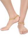 AanyaCentric Gold Plated Indian Anklets Payal Gift For Her Gift For Wife Gift For Women Gifts Alloy Anklet