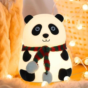 aaradh cute panda silicon usb rechargeable light night lamp