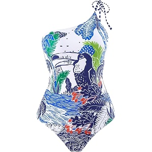 aaram stylish premium women39s one piece swimsuit with cover ups wrap skirt sarong retro floral print monokini tummy control swimwear printed swimming costume for women beach wear