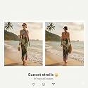 AARAM Stylish Premium Women's One Piece Swimsuit with Cover Ups Wrap Skirt Sarong Retro Floral Print Monokini Tummy Control Swimwear, Printed Swimming Costume for Women Beach Wear