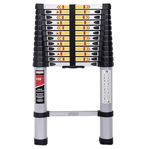 aardwolf quickfit premium telescopic ladder 125 ft 38meter  13 step