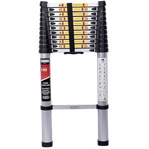 aardwolf quickfit premium telescopic ladder 145 ft 44meter 13 step
