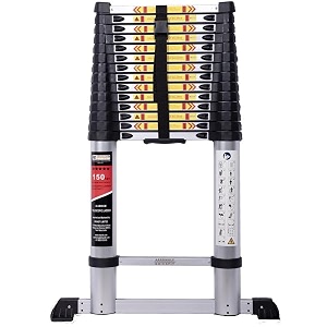 aardwolf quickfit premium telescopic ladder 236 ft 72 meter 16 step
