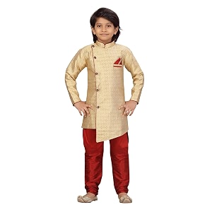 aarika boy39s silk solid regular tunic shirt