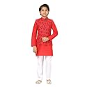 Aarika Boys Light Green &amp; White Color Sherwani With Pyjama &amp; Waistcoat