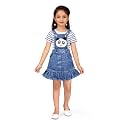 Aarika Girl's A-Line Cotton Classic Knee-Length Dress
