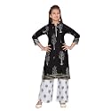 Aarika Girl's Cotton Printed Kurti Palazzo Set