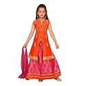 Aarika Girl39s Long Jacket Lehenga And Dupatta