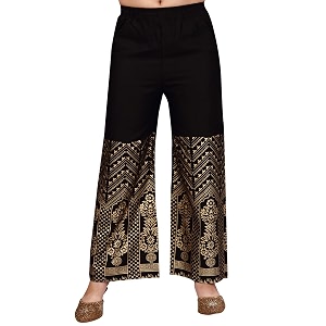Aarika Grils Black Color Palazzo PL-1001-BLACK-32