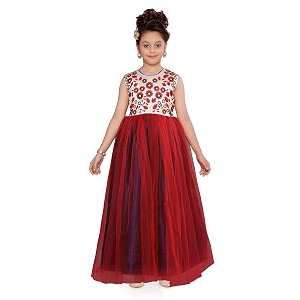 Aarika Girls Silk Lehenga Choli Set