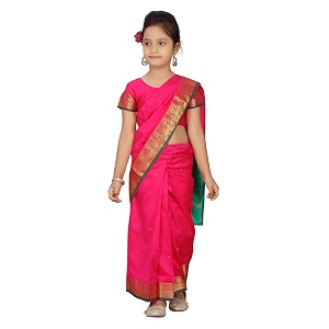 aarika girl39s silk saree
