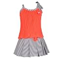 Aarika Girls Gajri_Grey Color Georgette Fabric Self Design Top & Skirt