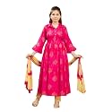 Aarika Girls Cotton Regular Fit -Rani Printed