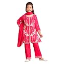 Aarika Girls Ethnic Wear Purple Colour Thread