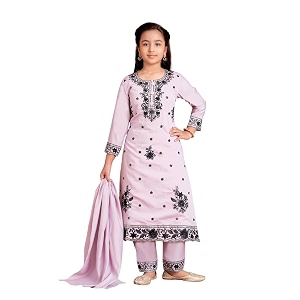Aarika Girls Ethnic Wear Sea Green Colour