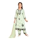Aarika Girls Ethnic Wear Sea Green Colour