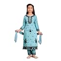 Aarika Girls Ethnic Wear Sea Green Colour