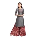Aarika Girls Ethnic Wear White Colour Tribal