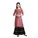 Aarika Girls Ethnic Wear White Colour Tribal