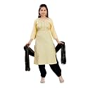Aarika Girls Gajri Colour Cotton Blend Kurti