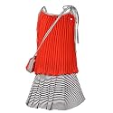Aarika Girls Gajri_Grey Color Georgette Fabric Self Design Top &amp; Skirt