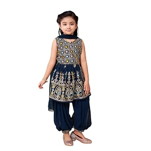 Aarika Girls Kurti Patiala Set