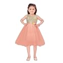 Aarika Girls Lime Green Color Net Frock