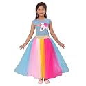 Aarika Girls Firozi Colour Top and Skirt Set (DR-1662-FIROZI-36)