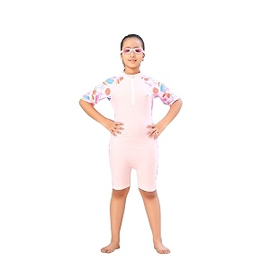 Aarika Girls Sports Wear Black-Green Colour Solid