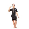 Aarika Girls Sports Wear Black-Green Colour Solid
